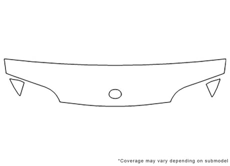 mx-6 3M Clear Bra Hood Precut PPF Diagram