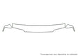 protege 3M Clear Bra Hood Precut PPF Diagram