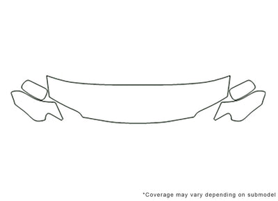 protege Avery Dennison Clear Bra Hood Precut PPF Diagram