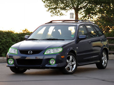 mazda protege 2001-2003 Headlight Protection Installation Location