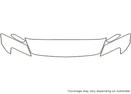 rx-8 3M Clear Bra Hood Precut PPF Diagram