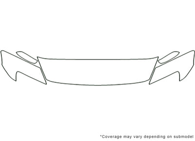 rx-8 Avery Dennison Clear Bra Hood Precut PPF Diagram