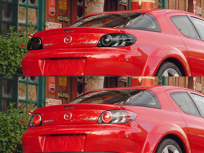 rx-8 Before and After Smoked Taillights