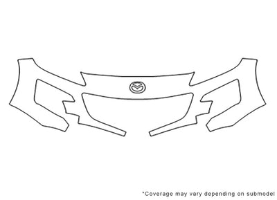 rx-8 Avery Dennison Clear Bra Bumper Precut PPF Diagram