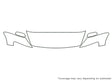 rx-8 3M Clear Bra Hood Precut PPF Diagram