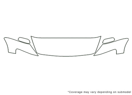 rx-8 3M Clear Bra Hood Precut PPF Diagram