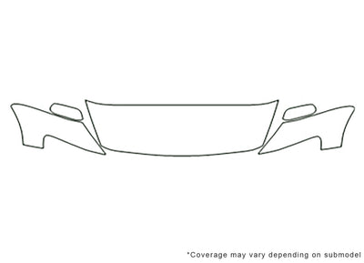 rx-8 Avery Dennison Clear Bra Hood Precut PPF Diagram