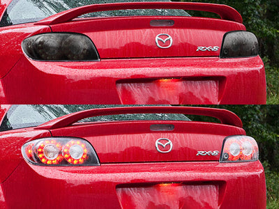 rx-8 Before and After Smoked Taillights