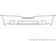 tribute Avery Dennison Clear Bra Bumper Precut PPF Diagram