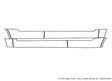 tribute Avery Dennison Clear Bra Door Cup Precut PPF Diagram