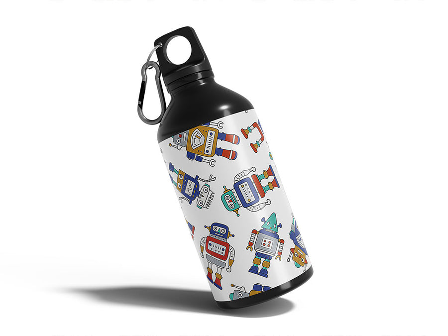 mean machine science fiction Water Bottle DIY Stickers