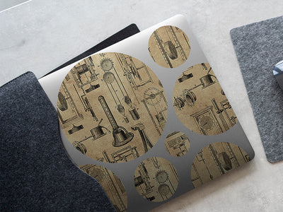 measuring time steampunk DIY Laptop Stickers