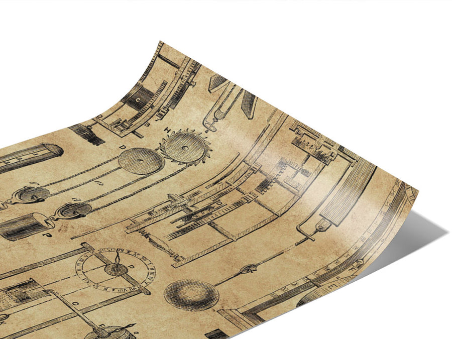 Measuring Time Steampunk Vinyl Wraps~Rwraps Series 914 Digitally Printed Vinyl Wrap~0