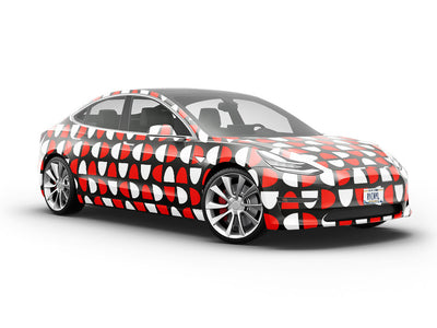 Medicinal Alarm Abstract Vehicle Vinyl Wrap