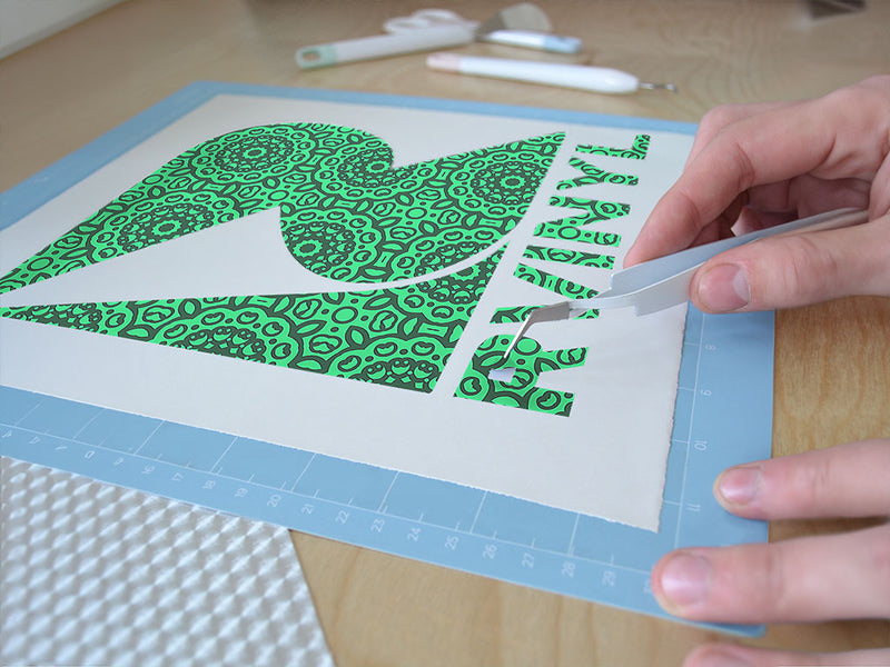 mediterranean village mosaic Easy Weed Craft Vinyl