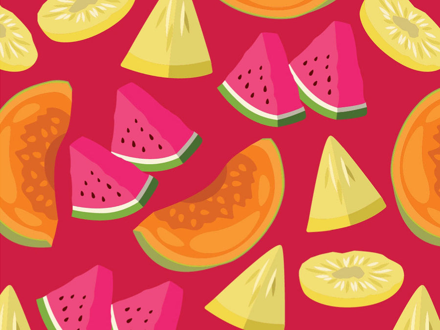 Melon Head Fruit Vinyl Wrap Pattern~Rwraps Series 914 Digitally Printed Vinyl Wrap~0