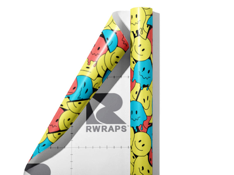 Melt With Us Sticker Bomb Wrap Film Sheets~Rwraps Series 914 Melt With Us Sticker Bomb Scrolled Sheet~4