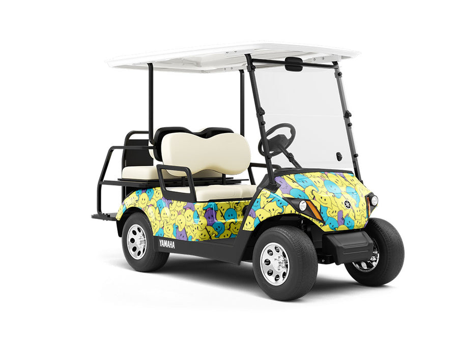 Melt With You Sticker Bomb Wrapped Golf Cart