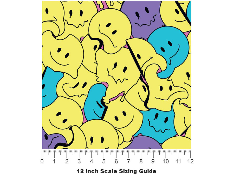 Melt With You Sticker Bomb Vinyl Film Pattern Size 12 inch Scale~Rwraps Melt With You Sticker Bomb Sizing Chart~3