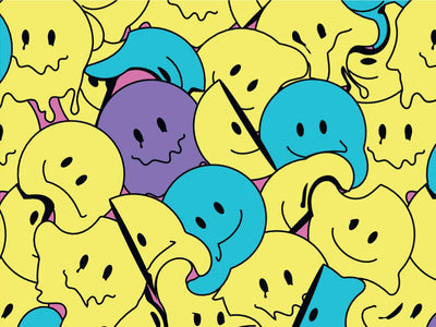 Melt With You Sticker Bomb Vinyl Wrap Pattern~Rwraps Series 914 Digitally Printed Vinyl Wrap~0