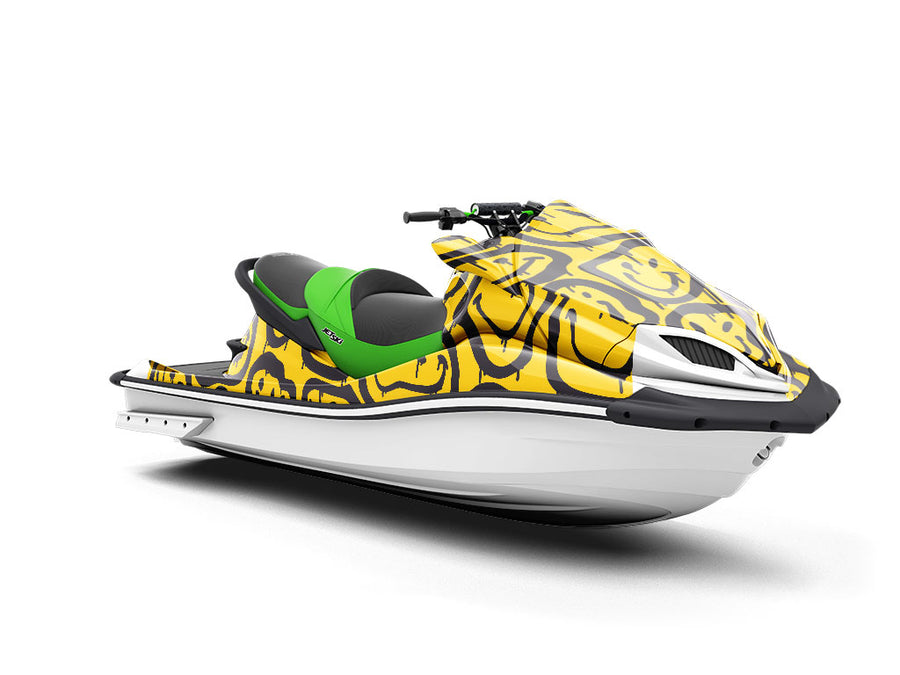Melting Smiles Graffiti Jet Ski Vinyl Customized Wrap