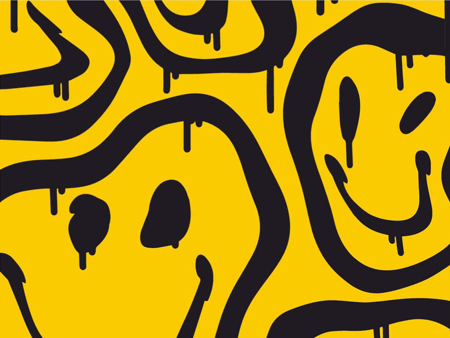 Melting Smiles Graffiti Vinyl Wrap Pattern~Rwraps Series 914 Digitally Printed Vinyl Wrap~0