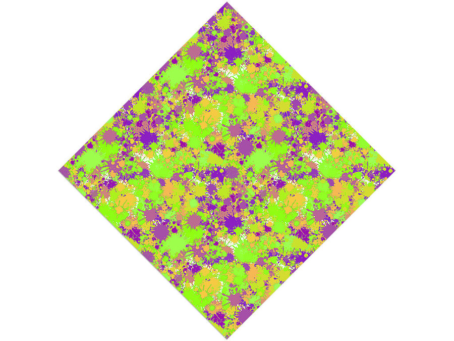Melting Together Paint Splatter Vinyl Wrap Pattern