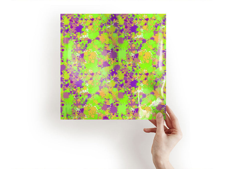 melting together paint splatter Craft Sheets
