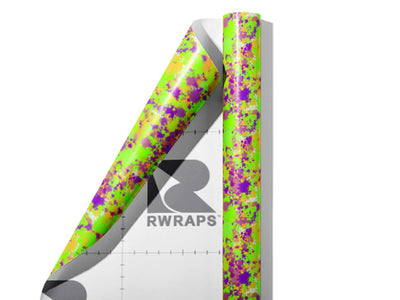 Melting Together Paint Splatter Wrap Film Sheets~Rwraps Series 914 Melting Together Paint Splatter Scrolled Sheet~3