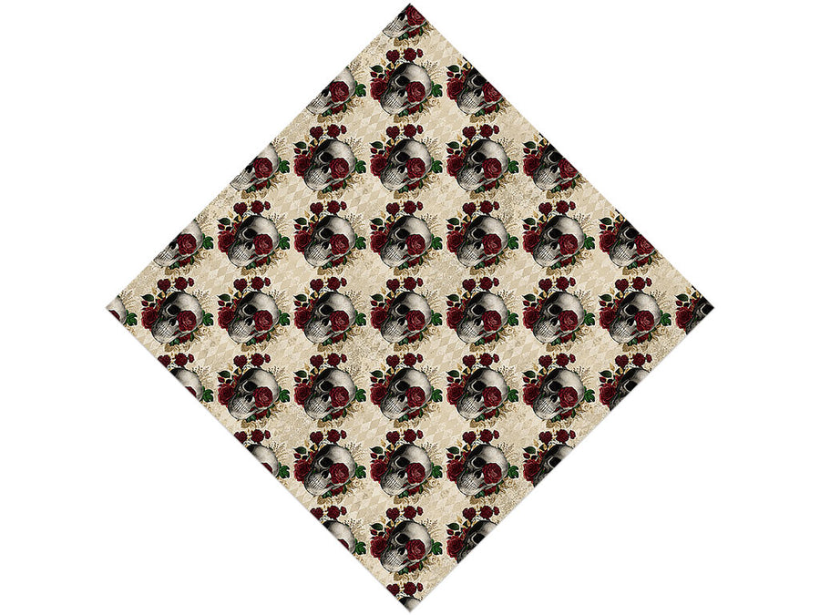 Memento Mori Gothic Vinyl Wrap Pattern