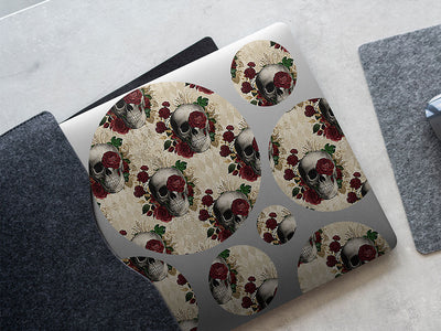 memento mori gothic DIY Laptop Stickers