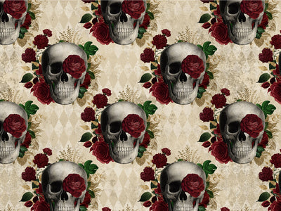 Memento Mori Gothic Vinyl Wrap Pattern~Rwraps Series 914 Digitally Printed Vinyl Wrap~0