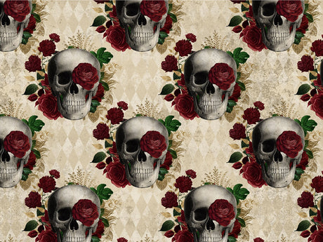 Memento Mori Gothic Vinyl Wrap Pattern~Rwraps Series 914 Digitally Printed Vinyl Wrap~0