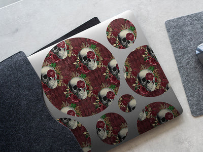 memento vivere gothic DIY Laptop Stickers