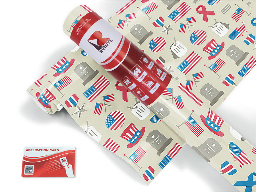 memorial day  Craft Vinyl Roll