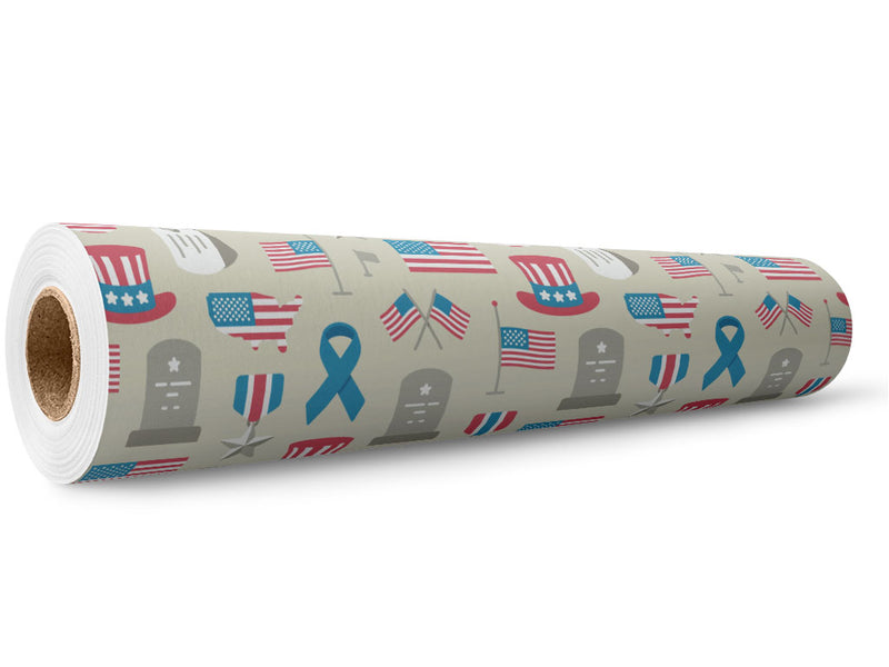 Memorial Day Americana Wrap Film Wholesale Roll~Rwraps Series 914 Digitally Printed Vinyl Roll~5