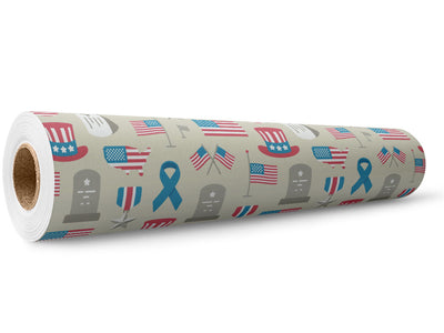 Memorial Day Americana Wrap Film Wholesale Roll~Rwraps Series 914 Digitally Printed Vinyl Roll~5