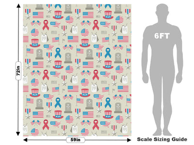 Memorial Day Americana Vehicle Wrap Scale~Rwraps Series 914 Memorial Day Americana Measurements~2
