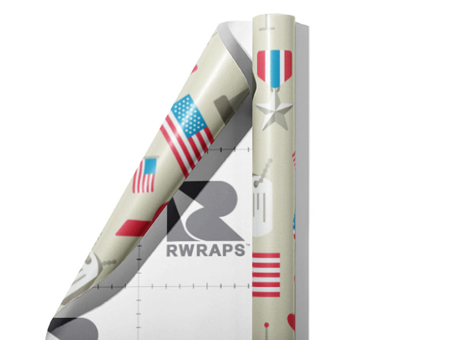 Memorial Day Americana Wrap Film Sheets~Rwraps Series 914 Memorial Day Americana Scrolled Sheet~4
