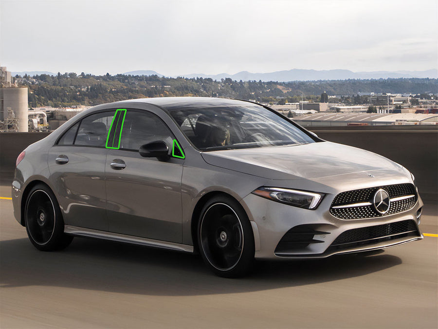 mercedes-benz a-class 2019-2022 Pillar Post Trim Installation Location