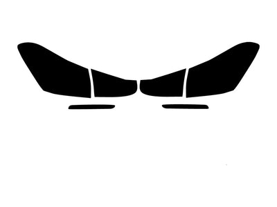 a-class Precut Tail Light Tint Diagram