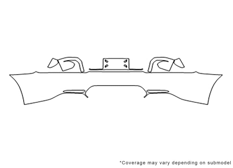 amg gt Avery Dennison Clear Bra Door Cup Precut PPF Diagram