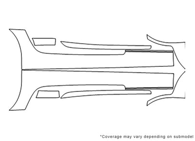 amg gt 3M Clear Bra Door Cup Precut PPF Diagram
