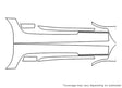 amg gt Avery Dennison Clear Bra Door Cup Precut PPF Diagram