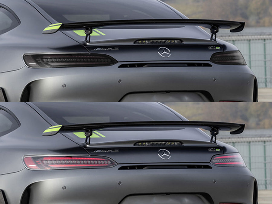 amg gt Before and After Smoked Taillights