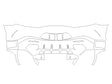 amg gt Avery Dennison Clear Bra Door Cup Precut PPF Diagram