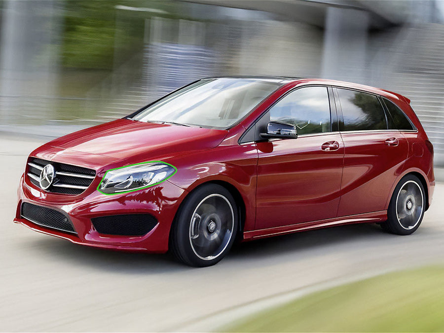 mercedes-benz b-class 2014-2016 Headlight Protection Installation Location