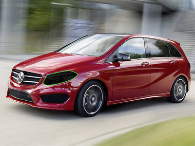 mercedes-benz b-class 2014-2016 Headlight Tint Location