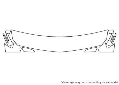 b-class 3M Clear Bra Hood Precut PPF Diagram