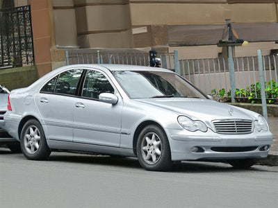 mercedes-benz c-class 1994-1998 Brushed Aluminum Black Pillar Trim